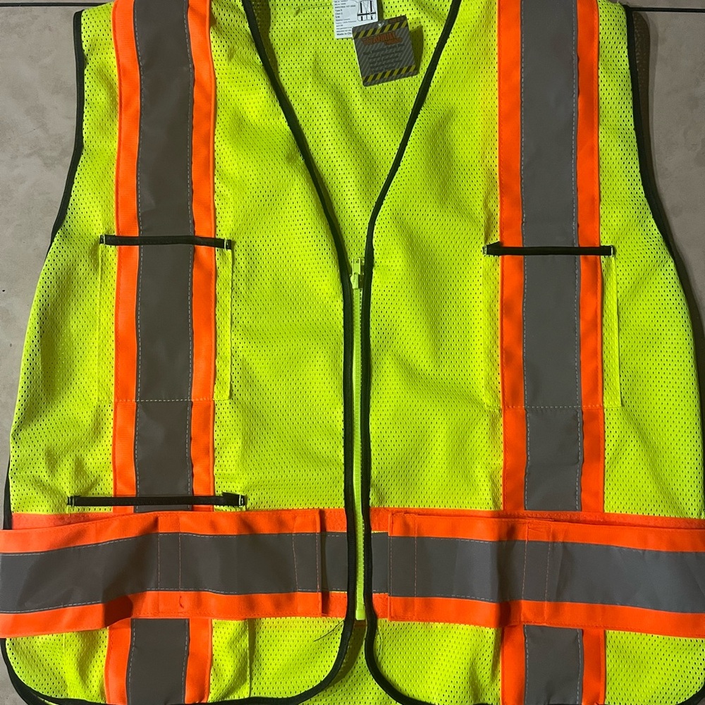 Titanium Threads Neon Yellow Mesh Vest